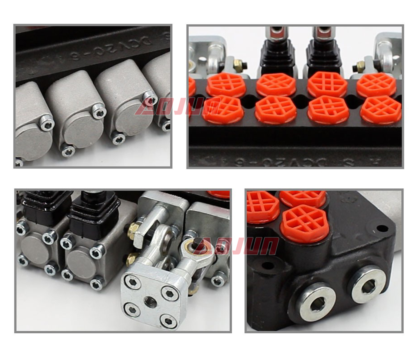 6 Spool Manual and Joystick Monoblock Directional Valve DCV20 detailed image